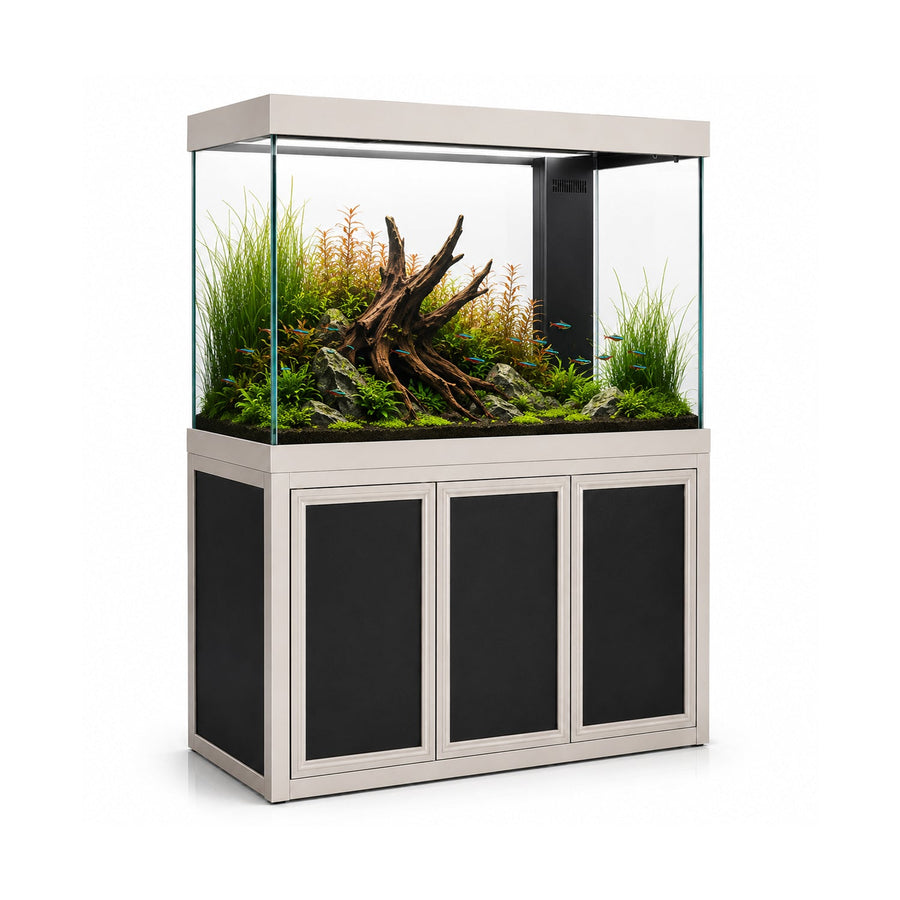 Aqua Dream 145 Gallon Tempered Glass Aquarium Silver Edition