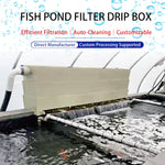 Filtros de caja de goteo con ducha Bakki para estanque de peces, filtran estanques de hasta 108.977 litros a 121.884 litros por hora (LPH)