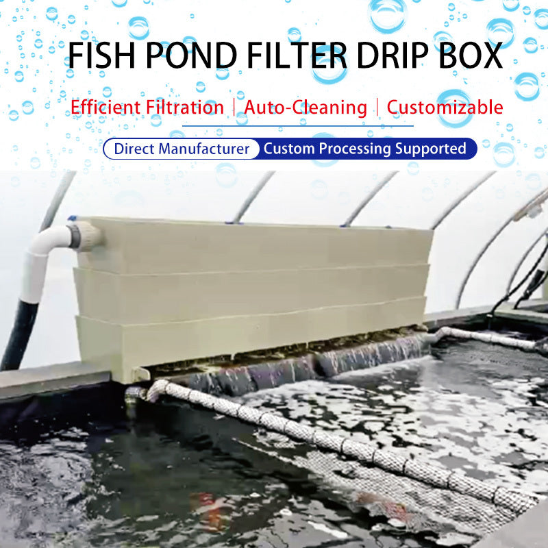 Filtros de caja de goteo con ducha Bakki para estanque de peces, filtran estanques de hasta 108.977 litros a 121.884 litros por hora (LPH)