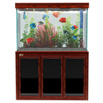 Aqua Dream Acuario de vidrio templado de 135 galones Redwood