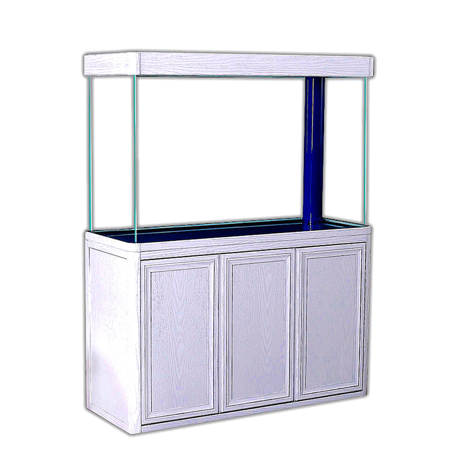 Acuario Aqua Dream de 135 galones de cristal templado, roble blanco