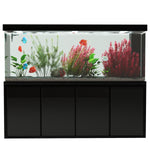 Aqua Dream Acuario de cristal templado de 220 galones negro de primera calidad