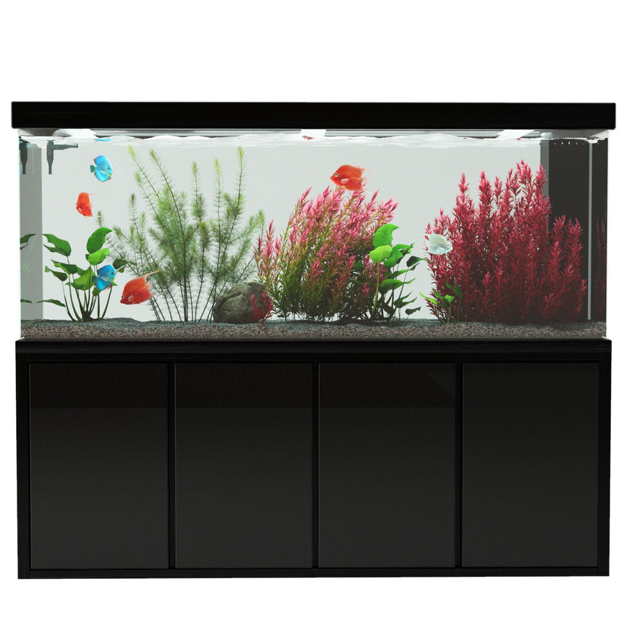 Aqua Dream Acuario de cristal templado de 220 galones negro de primera calidad