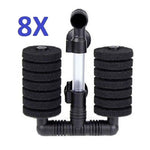 8 Small Double Head Bio-Sponge Filters for Aquariums