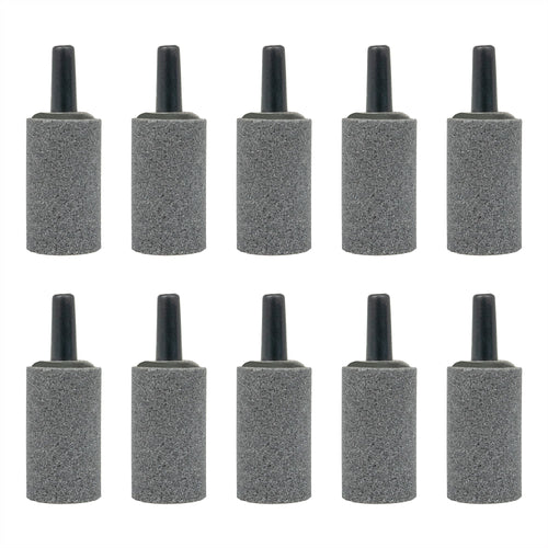 Air Stone 1 Inch Cylinder Diffuser for Fish Tank Aquarium Air Pump One Pack of 10pcs