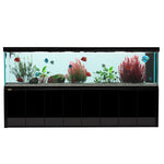 Pecera Aqua Dream de 600 galones, acuario de cristal templado negro