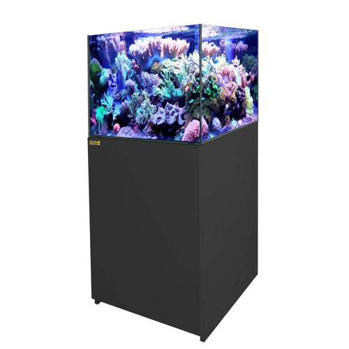 Coral Reef Aquarium 90 Gallon Ultra Clear Glass Tank & Built in Sump All Black