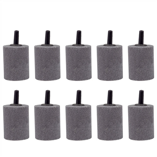 Air Stone 1 Inch Short Cylinder Diffuser for Fish Tank Aquarium Air Pump One Pack of 10pcs