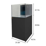 Coral Reef Aquarium 90 Gallon Ultra Clear Glass Tank & Built in Sump All Black