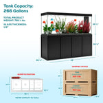 Aqua Dream 260 Gallon Aquarium Black Premium