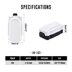 静音气泵，2X65 GPH 出氧量，适用于25-110加仑鱼缸，含氧量可调节