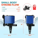 Aqua Dream Acuario Filtro Bajo Grava Bomba de Agua Oxígeno 320 GPH