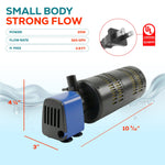 Aqua Dream 3In1 Aquarium Internal Filter Water Pump Oxygen 320 GPH