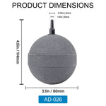 Air Stone Large 3 Inch Ball Diffuser for Fish Tank Aquarium Air Pump