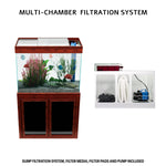Aqua Dream 50 Gallon Tank Aquarium Redwood