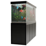 Aqua Dream Acuario de cristal templado de 220 galones negro de primera calidad