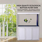 Acuario Aqua Dream de 175 galones con vidrio templado, roble blanco