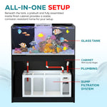 250 gallon aquarium with stand and sump