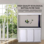 Acuario Aqua Dream de 135 galones de cristal templado, roble blanco