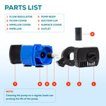 Aqua Dream 60 GPH Water Pump Adjustable Submersible Powerhead