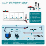 Aqua Dream 145 Gallon Tempered Glass Aquarium Darkwood