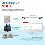 250 gallon aquarium with stand sump and LED