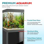 40 Gallon Fish Tank and Stand - Black Finish | Exact 40 Gallon Breeder Dimensions