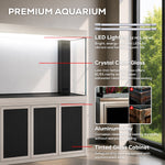 Aqua Dream 145 Gallon Tempered Glass Aquarium Silver Edition