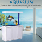 Acuario Aqua Dream de 175 galones con vidrio templado, roble blanco