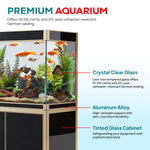 220 gallon aquarium with stand sump and LED black gold