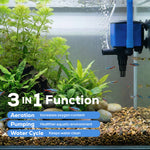 Aqua Dream Acuario Filtro Bajo Grava Bomba de Agua Oxígeno 320 GPH