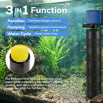 Aqua Dream 3In1 Aquarium Internal Filter Water Pump Oxygen 660 GPH