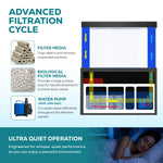 Aqua Dream 135 Gallon Tempered Glass Aquarium Red and Gold