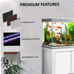 Acuario Aqua Dream de 145 galones con cristal templado blanco y plata con sistema de filtración premium