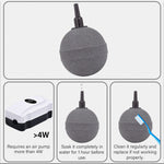 气泡石 1.6英寸球形散流器 适用于鱼缸水族箱气泵 一包5个