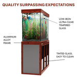 Aqua Dream Acuario de vidrio templado de 135 galones Redwood