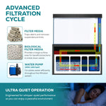 Aqua Dream 145 Gallon Tempered Glass Aquarium Darkwood