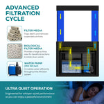 Aqua Dream 100 Gallon Tempered Glass Aquarium Black and Gold