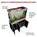 Aqua Dream 235 Gallon Tempered Glass Aquarium Premium Silver