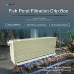 Filtros de caja de goteo con ducha Bakki para estanque de peces, filtran estanques de hasta 108.977 litros a 121.884 litros por hora (LPH)