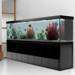 Pecera Aqua Dream de 600 galones, acuario de cristal templado negro