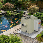 automatic self-cleaning pond filter
