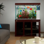 Aqua Dream Acuario de vidrio templado de 135 galones Redwood