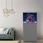 Coral Reef 90 Gallon Aquarium Ultra Clear Glass Tank & Built in Sump Silver
