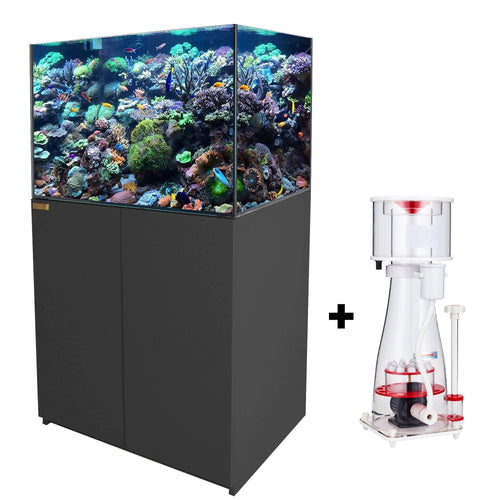 100 Gallon Fish Tank Aquarium Coral Reef Ultra Clear Glass Tank & Built in Sump