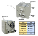 Pond Submerged Macro Drum Filter For Koi Ponds Filters Ponds Up To 8,383 Gallons At 9,415 Gallons Per Hour (GPH)