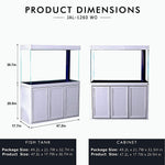 Aqua Dream 135 Gallon Tempered Glass Aquarium White Oak
