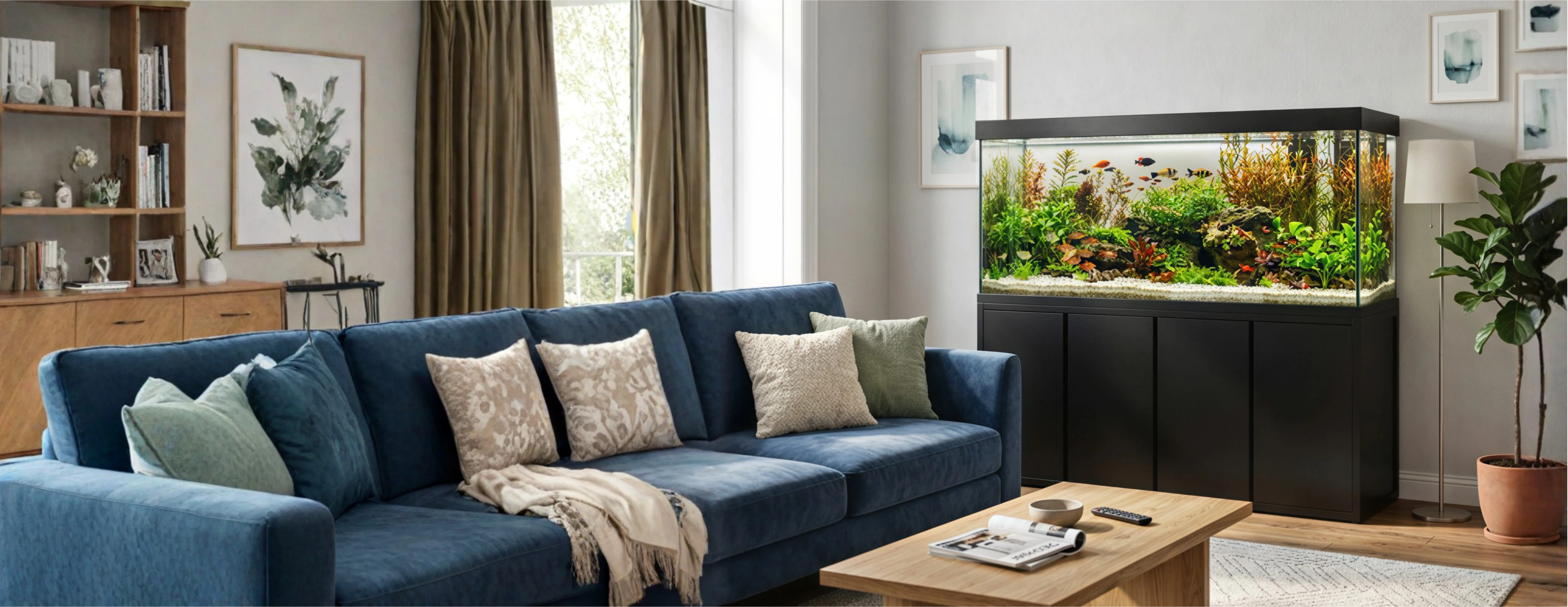 Living Room Aquarium Background